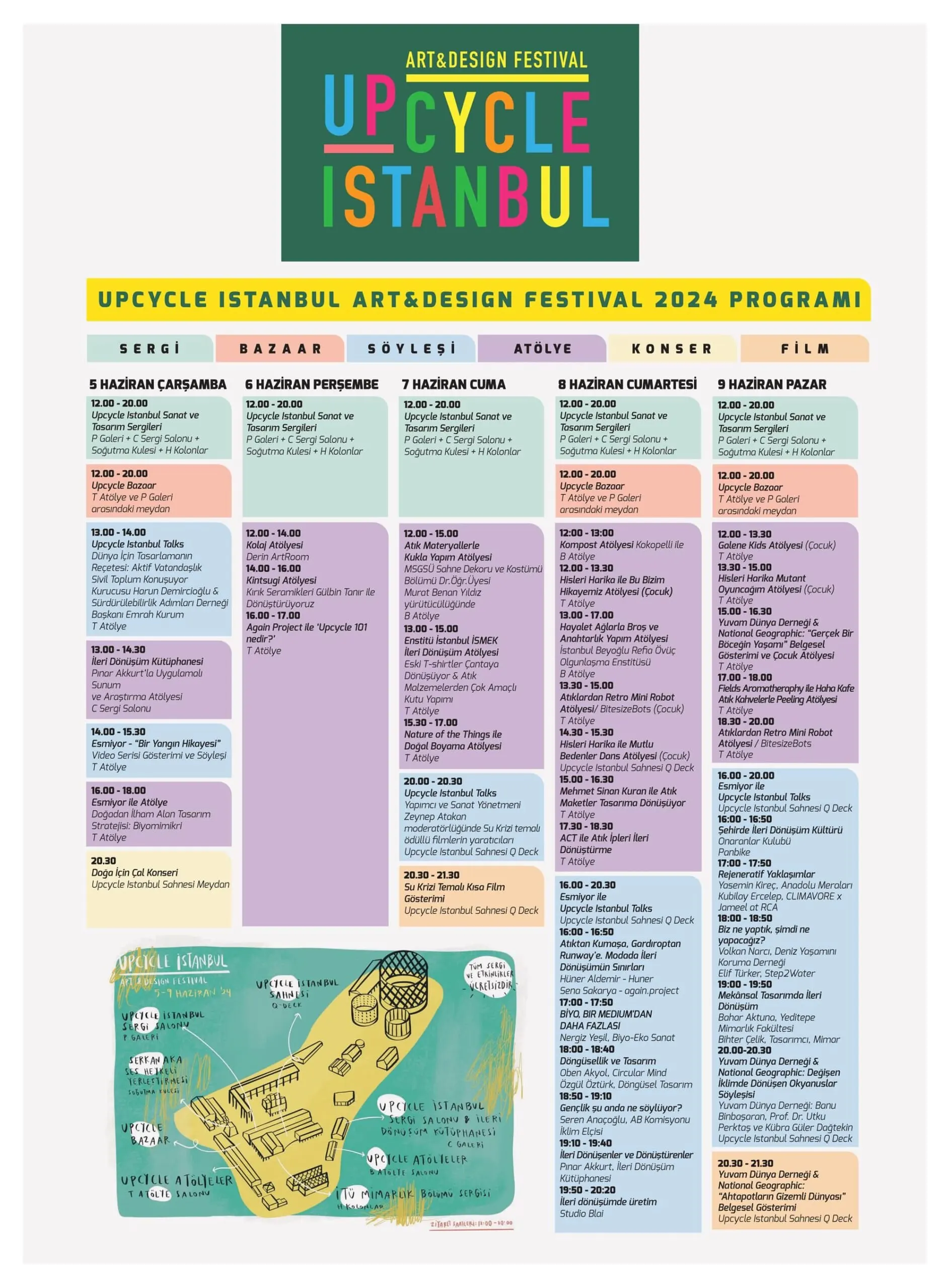Upcycle Istanbul 2024 program afişi